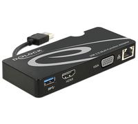 DeLOCK 62461 adaptateur graphique USB Noir