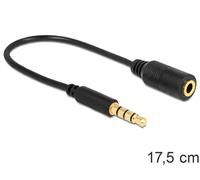 DeLOCK 62498 câble audio 0,175 m 3,5mm Noir