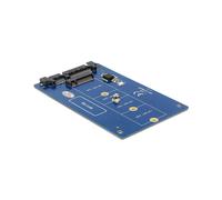 DeLOCK 62559 Carte Adaptateur d'Interfaces SATA - M.2 vers SATA 6 Gbit/s - 60 x 100 x 5 mm - Support Windows/Linux - Couleur Bleue