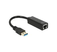 DeLOCK 62616 Adaptateur Réseau USB 3.2 Gen 1 vers Ethernet RJ-45 10/100/1000BaseT(X) 1000 Mbit/s, Alimentation USB, Standards IEEE 802.3az/u/ab/x/1Q