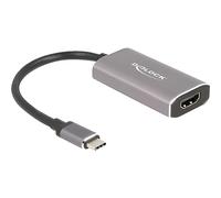 DeLOCK Adaptateur USB Type-C vers HDMI 62632 Mode DP Alt 8K 7680×4320 HDR Gris