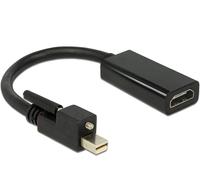 Delock 62640 Adaptor Mini DisplayPort 1.2 Male with Screw to HDMI Female 4K Acti