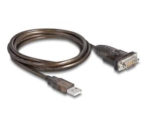 DeLOCK 62645 serial cable Black 1.5 m USB Type-A DB-9