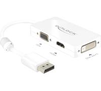 Delock 62655 DisplayPort / VGA / HDMI / DVI Adaptateur [1x DisplayPort mâle - 1x VGA femelle, HDMI femelle, DVI femelle 24+