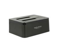DeLOCK 62661 Station d'accueil HDD/SSD SATA 2.5/3.5" USB 3.2 Gen 1 Type-B, 5 Gbps, Windows/macOS/Linux, Noir, Alimentation Externe