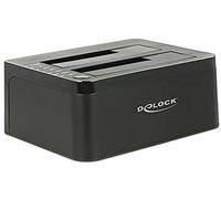 DeLOCK 62661 Stations d'accueil de disques de Stockage (Disque Dur, SATA, 2.5,3.5", 5 Gbit/s, Énergie, Statut) - Noir