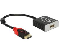 DeLOCK 62734 Adaptateur et connecteur de câbles Displayport HDMI Noir - Adaptateurs et connecteurs de câbles (Displayport, HDMI, Male Connector/Female Connector, 0,2 m, Noir)