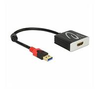 DeLock 62736 câble vidéo et Adaptateur 0,2 m USB Type-A HDMI Noir