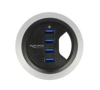 Delock 62868 Hub USB 4 ports USB-A USB 3.1 Gen1 5 GBit/s noir 62868