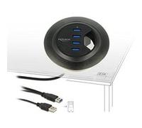 DeLock Hub USB 62868 4 ports USB‑A USB 3.1 Gen1 5 GBit/s noir