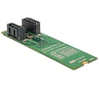 DeLOCK 62961 carte et adaptateur d'interfaces Interne SATA - Cartes et adaptateurs d'interfaces (M.2, SATA, Asmedia ASM1092R, 0, 1, JBOD, Vert, 6 Gbit/s)