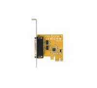 DeLOCK 62996 - Carte PCIe Dual RS-232 High Speed - Chipset Sunix 2212, FIFO 128 octets, Débits 4-8 bits, Température 0-60°C, équerres Low Profile incluses.
