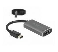 Delock 63200 - 0,2 m - Mini DisplayPort - HDMI type A (standard) - Mâle - Femelle - Droit