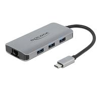 DeLOCK 63252 Station d'accueil avec Fil USB 3.2 Gen 1 (3.1 Gen 1) Type-C Gris