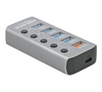 Delock 63263 DELOCK HUB USB 3.2Gen1 4Port +Schnellladeport +USB-C PD 3.0