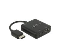 DeLOCK 63276 Adaptateur HDMI Type A Mâle vers Femelle, HDCP, Résolution 4K (3840x2160) 6 Gbit/s, Bande passante 600 MHz, Noir