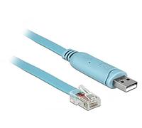 DELOCK 63289 ADAPTADOR DE Cable USB 2.0 Type-A RJ45 Azul
