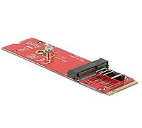 DeLOCK 63343 Interne M.2 carte et adaptateur d'interfaces - Cartes et adaptateurs d'interfaces (M.2, M.2, Rouge, -40 - 80 °C, 22 mm, 80 mm)
