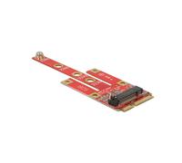 DeLOCK 63384 Adaptateur Interne M.2 Rouge (30x93mm) - Compatible Windows/Linux - Fabriqué à Taïwan - Conditionnement Boîte