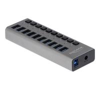 Delock 63670 hub & concentrateur USB 3.2 Gen 1 (3.1 Gen 1) Type-B 5000 Mbit/s Gris