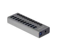 Delock 63670 hub & concentrateur USB 3.2 Gen 1 (3.1 Gen 1) Type-B 5000 Mbit/s Gris