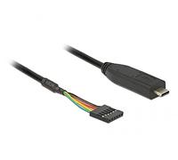 DeLOCK 63913 câble USB 2 m USB 2.0 Type-C 6 pin Header Noir