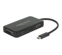 DeLOCK 63929 hub & concentrateur USB 2.0 Type-C Noir