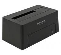 Delock 63958 - Disque dur - SSD - Serial ATA III - 2.5,3.5 pouces - USB 3.2 Gen 2 (3.1 Gen 2) Type-C - 6 Gbit/s - noir