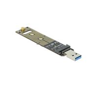 DeLOCK 64069 Adaptateur Interne M.2 PCIe NVMe vers USB 3.2 Gen2 10 Gbps, Supports SSD 2242/2260/2280, Windows 7/8.1/10, Indicateurs LED