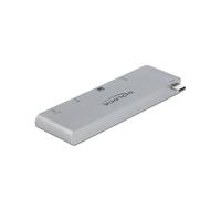 DeLOCK 64078 : Station d'accueil USB 3.2 Gen 1 Type-C, lecteur cartes SD/MicroSD, 2x USB-A 3.2 Gen 1, 1x USB-C 3.2 Gen 1, boîtier métal gris.