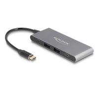 DeLOCK 64111 hub & concentrateur USB 3.2 Gen 2 (3.1 Gen 2) Type-C 10000 Mbit/s Gris