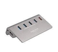 DeLOCK Hub USB 10 Gbps avec 4 ports USB Type-A Ports + 1 port de chargement rapide, alimentation incluse