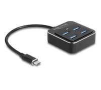 DeLOCK 64191 hub & concentrateur USB 3.2 Gen 2 (3.1 Gen 2) Type-C 10000 Mbit/s Noir