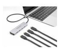 Delock 64231 Hub & Concentrateur Usb Type-c 10000 Mbit/s Gris