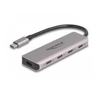 Delock 64238 Hub USB 4 ports USB-C® USB 3.2 Gen1 5 GBit/s avec fiche mâle USB-C