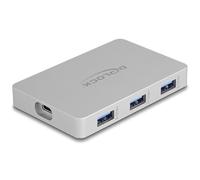 DeLock Concentrateur USB 64279 – USB 3.2 Gen 2 (3.1 Gen 2) Type-C 10 000 Mbit/s Gris
