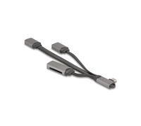 DeLOCK 64303 Hub USB 3.2 Gen 1 Type-C Gris - 1x USB 2.0 Type-A, 1x USB 3.2 Gen 1 Type-A, Lecteur Cartes SD/MicroSD, 5000 Mbit/s, Windows/macOS/Linux