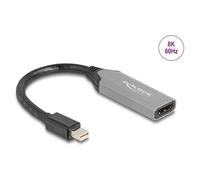 DeLOCK 64331 câble vidéo et adaptateur 0,15 m Mini DisplayPort HDMI Noir et Gris