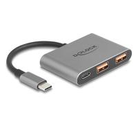 DeLOCK 64337 hub & concentrateur USB 3.2 Gen 2 (3.1 Gen 2) Type-C 10000 Mbit/s Gris