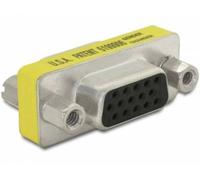 Delock 65001 VGA Adaptateur [1x SUB-D femelle 15 pôles - 1x SUB-D femelle 15 pôles] jaune