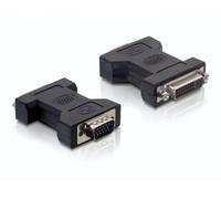 DeLOCK 65017 changeur de genre de câble DVI-I VGA 15-pin M Noir