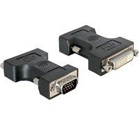 DeLOCK 65017 changeur de genre de câble DVI-I VGA 15-pin M Noir