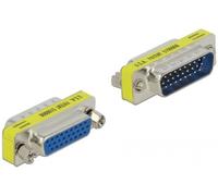 Delock 65111 VGA Adaptateur [1x SUB-D mâle 25 pôles - 1x SUB-D femelle 25 pôles] argent