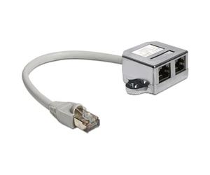 DeLOCK 65177 changeur de genre de câble RJ-45 2 x RJ-45 Gris