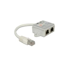 DeLOCK 65224 Câble Réseau Blanc 0.15m, RJ-45 vers 2x RJ-45, Compatible Plug and Play, Code SH 84733080