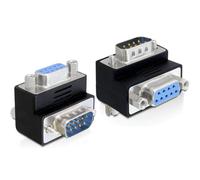 DeLock 65264 Adaptor Sub-D 9Pin St/Bu 90 ° Angled, black