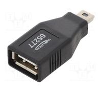 DeLOCK 65277 changeur de genre de câble mini USB USB 2.0-A Noir