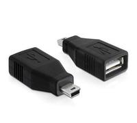 DeLOCK 65277 changeur de genre de câble mini USB USB 2.0-A Noir