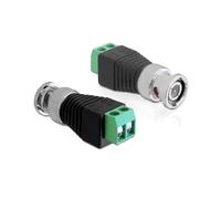 DeLOCK 65323 Adaptateur BNC Mâle vers Connecteur 2p Noir/Gris/Argent - Spécifications : Connecteur 1 BNC Mâle, Connecteur 2 2-Pin