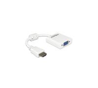DeLock Adaptateur HDMI Type A mâle vers VGA (D-Sub15) femelle blanc AC000187